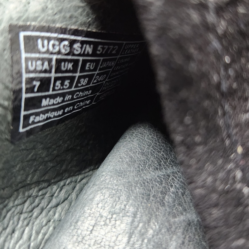 UGG Australia Abbie Suede Sherpa Studded Clogs - Picture 6 of 7